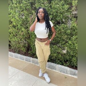 poster girl tan beige cargo pants